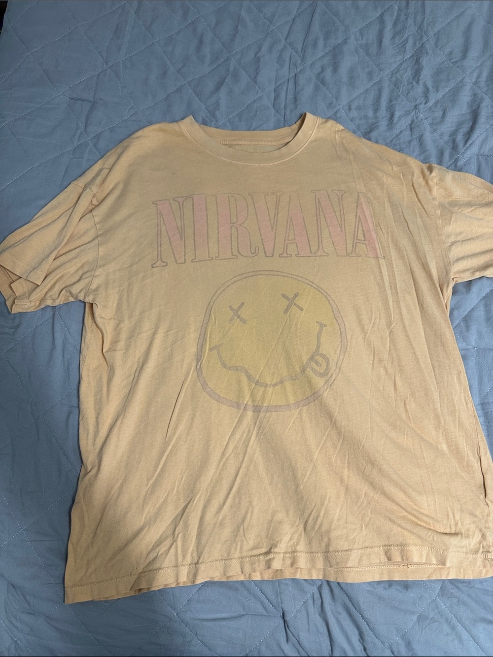 NIRVANA Peach Logo Band Tee